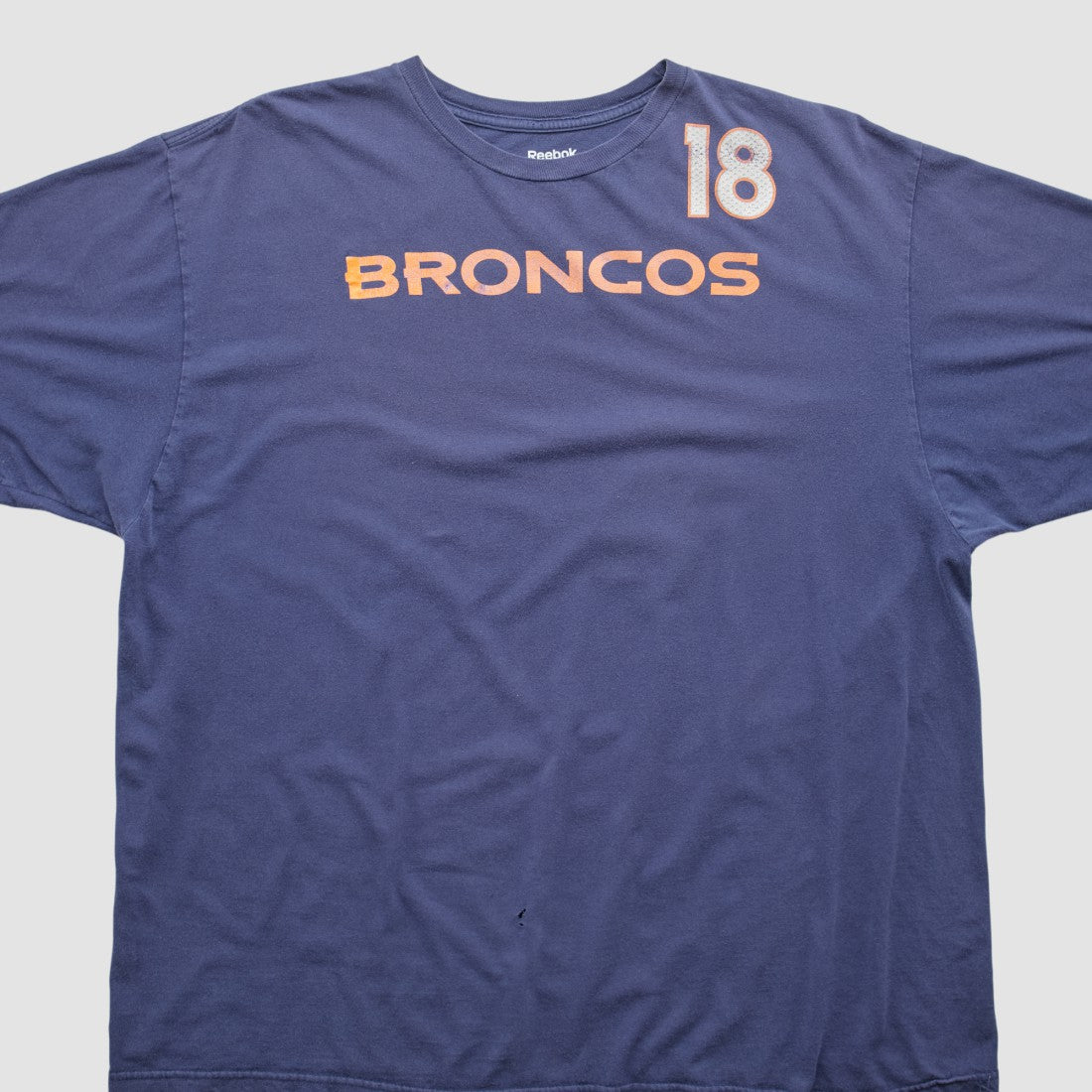 Denver Broncos Reebok 2010s T-shirt - Navy Vintage - Fanatics