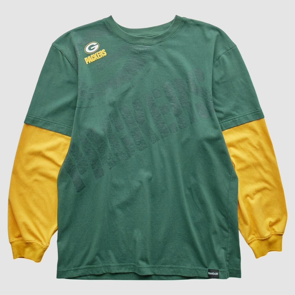 Green Bay Packers 2000s Long Sleeve T-shirt - Green Vintage - Fanatics