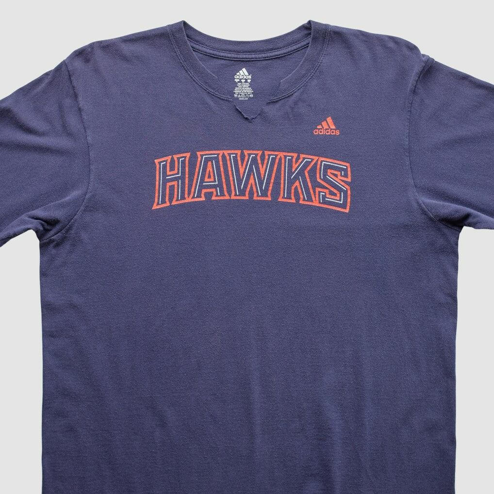 Adidas Atlanta Hawks 2000s Long Sleeve T-shirt Navy Vintage