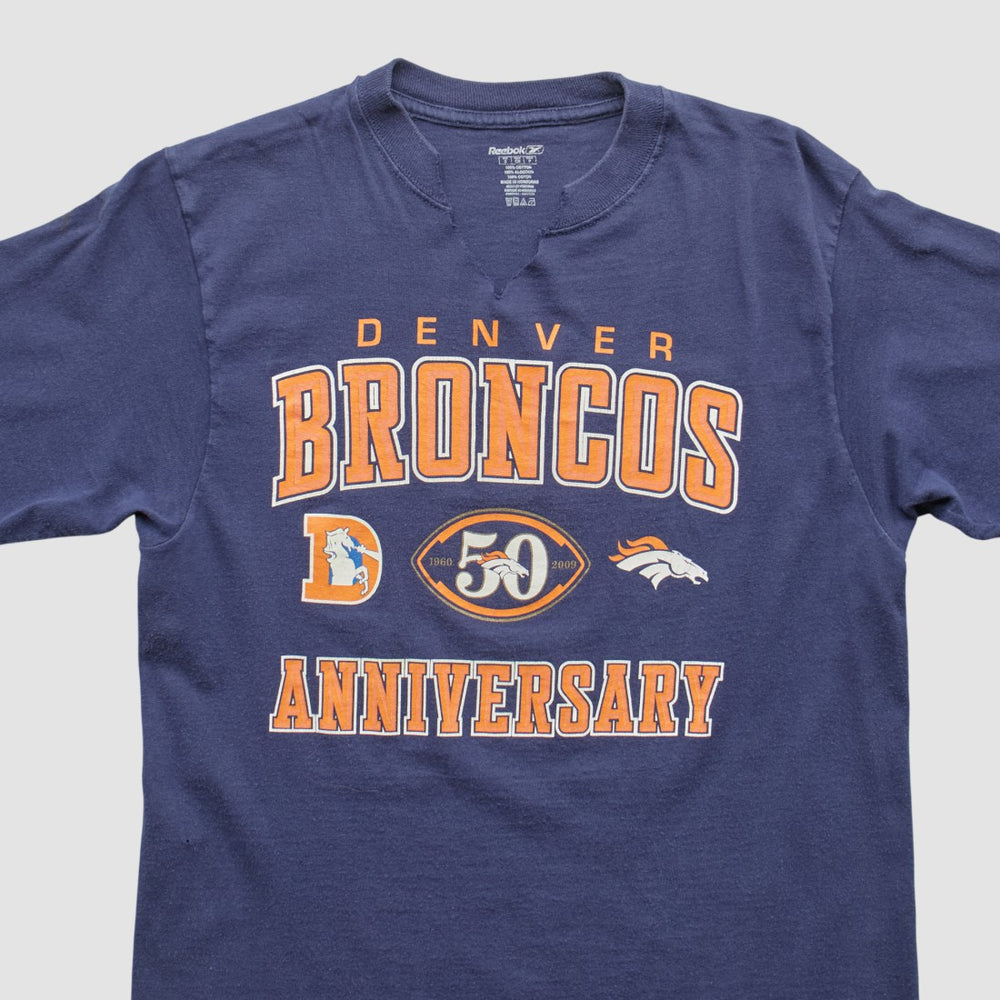 Denver Broncos Reebok 2009 T-shirt - Navy Vintage - Fanatics