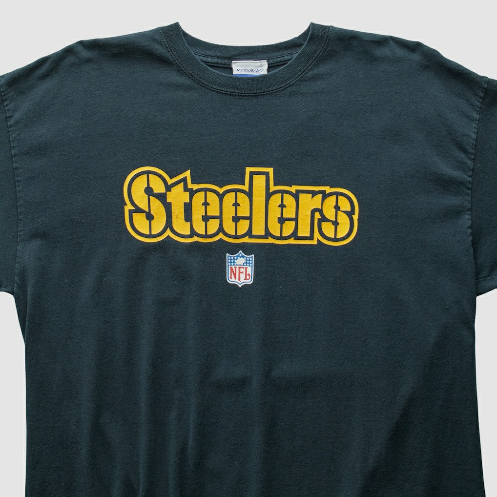 Pittsburgh Steelers Reebok 2000s Long Sleeve T-shirt - Black Vintage - Fanatics