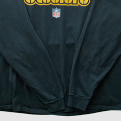 Pittsburgh Steelers Reebok 2000s Long Sleeve T-shirt - Black Vintage - Fanatics