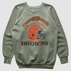 Cleveland Browns 1986 Pullover Sweatshirt - Olive Vintage - Fanatics