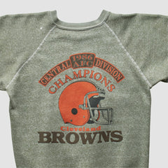 Cleveland Browns 1986 Pullover Sweatshirt - Olive Vintage - Fanatics