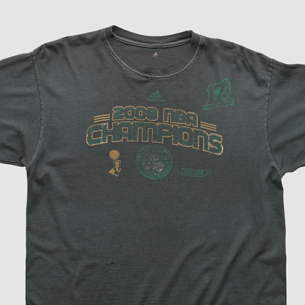 Adidas Boston Celtics 2008 T-shirt Charcoal Vintage