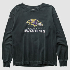Baltimore Ravens Reebok 2000s Long Sleeve T-shirt - Black Vintage - Fanatics