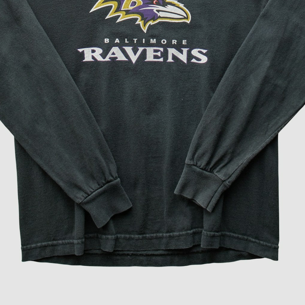 Baltimore Ravens Reebok 2000s Long Sleeve T-shirt - Black Vintage - Fanatics