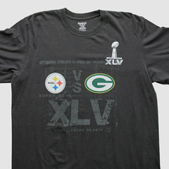 Superbowl XLV Reebok 2011 Long Sleeve T-shirt - Black Vintage - Fanatics