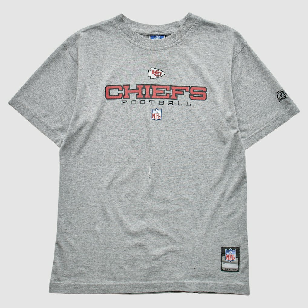 Kansas City Chiefs Reebok 2000s T-shirt - Heather Gray Vintage - Fanatics
