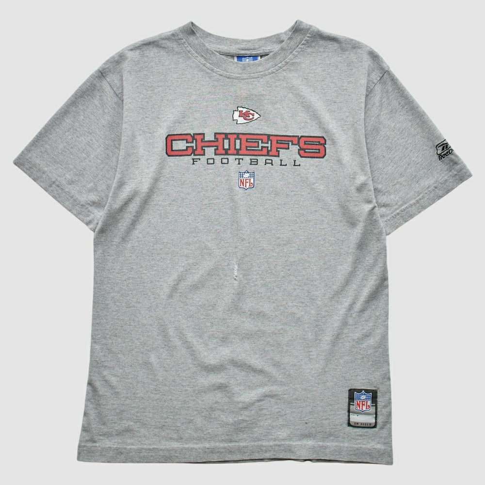 Kansas City Chiefs Reebok 2000s T-shirt - Heather Gray Vintage - Fanatics