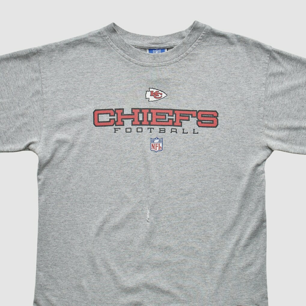 Kansas City Chiefs Reebok 2000s T-shirt - Heather Gray Vintage - Fanatics