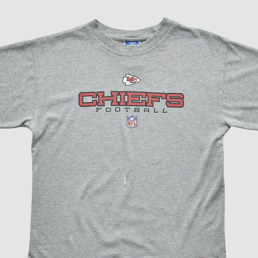 Kansas City Chiefs Reebok 2000s T-shirt - Heather Gray Vintage - Fanatics