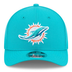 Miami Dolphins New Era Spain Side Patch 9FORTY M-Crown Adjustable Hat - Aqua - NFL