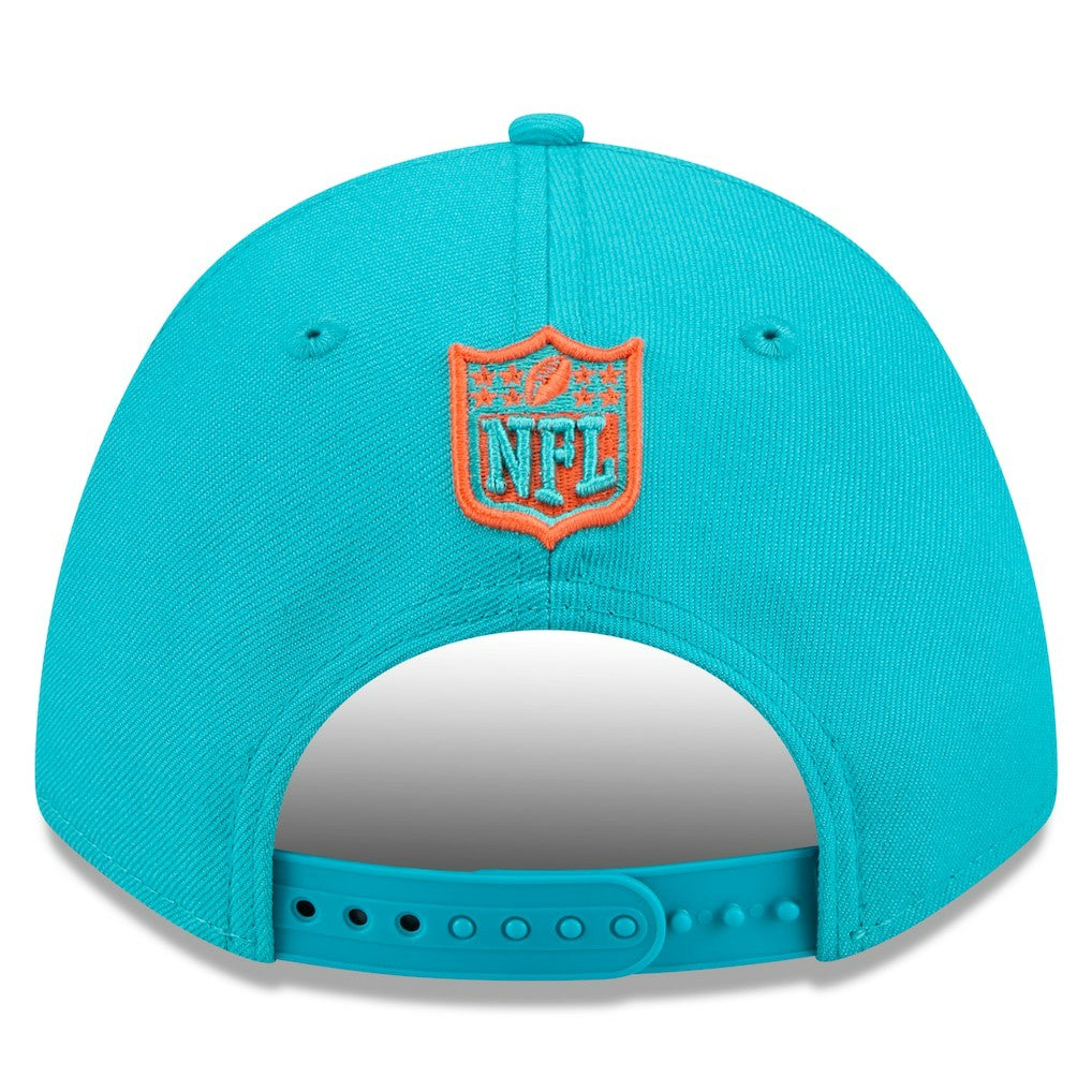 Miami Dolphins New Era Spain Side Patch 9FORTY M-Crown Adjustable Hat - Aqua - NFL