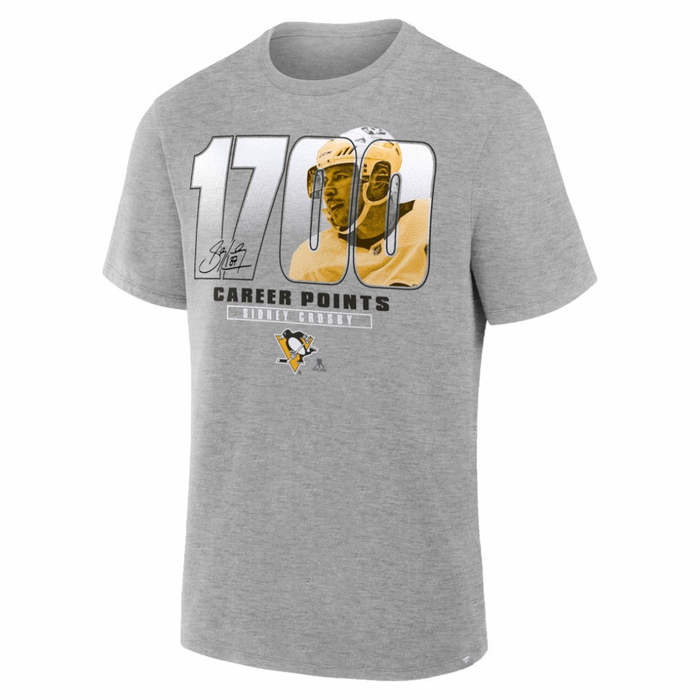 Sidney Crosby Pittsburgh Penguins Legacy Milestone T-Shirt - Gray | NHL near me