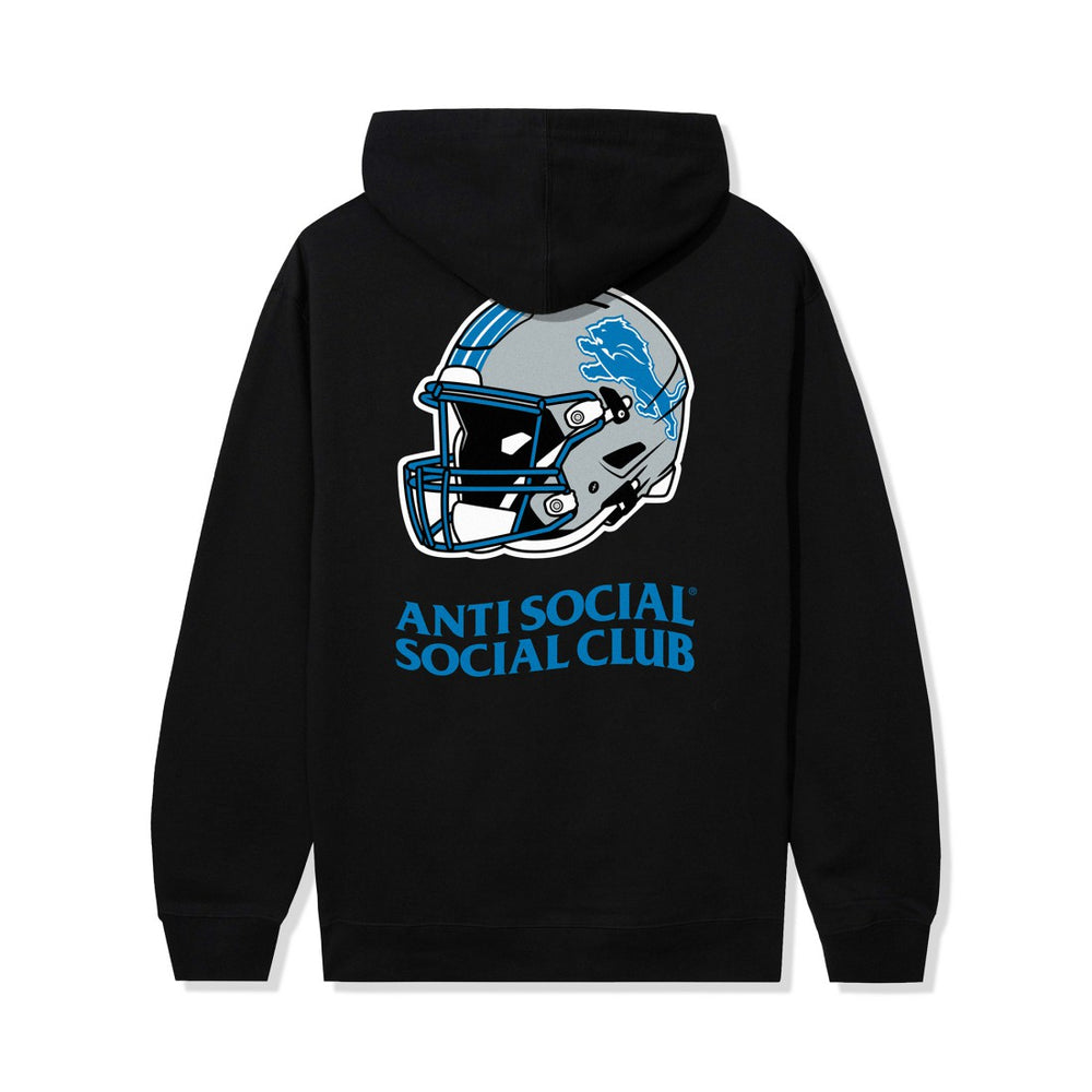 Detroit Lions AntiSocialSocialClub x NFL Unisex Impact Hoodie - Black - NFL