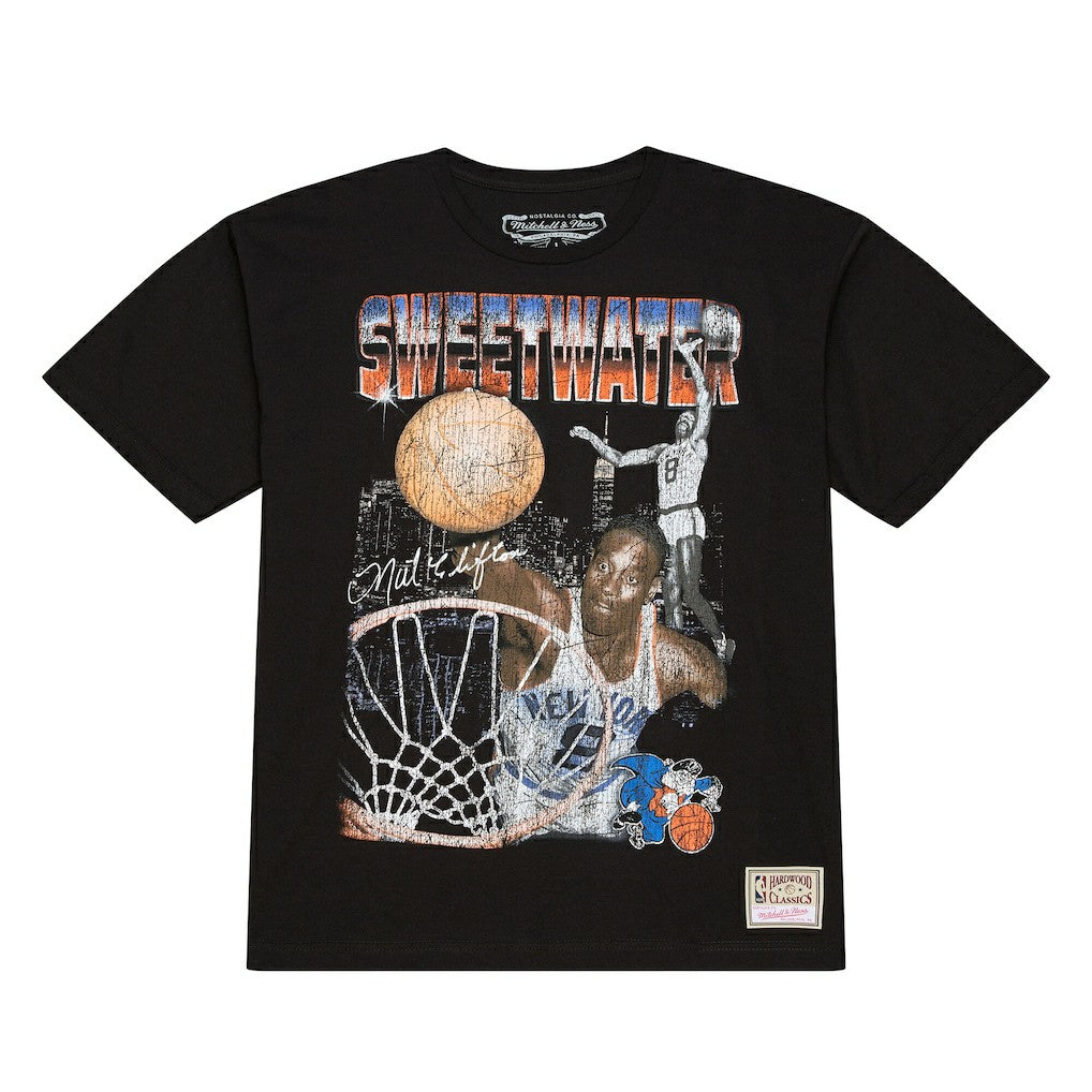 Mitchell & Ness Nathaniel Clifton New York Knicks 75th Anniversary Pioneers Player T-Shirt Black