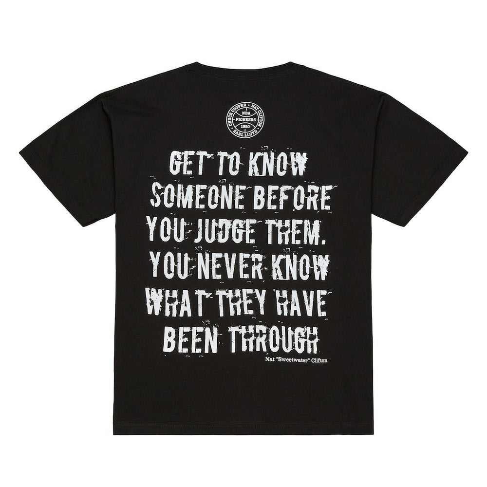 Mitchell & Ness Nathaniel Clifton New York Knicks 75th Anniversary Pioneers Player T-Shirt Black