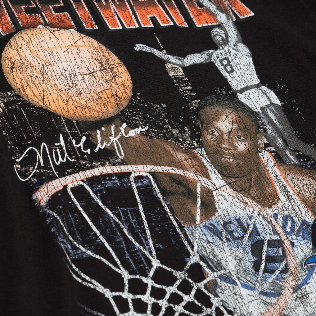 Mitchell & Ness Nathaniel Clifton New York Knicks 75th Anniversary Pioneers Player T-Shirt Black