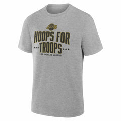 Los Angeles Lakers Hoops For Troops T-Shirt Gray