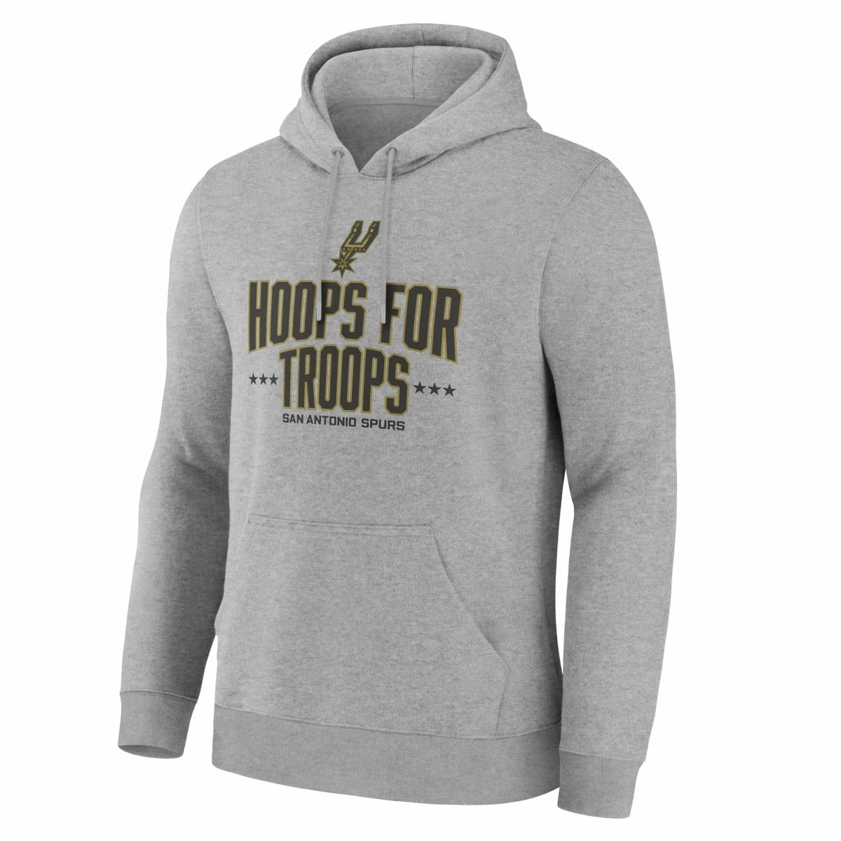 San Antonio Spurs Hoops For Troops Hoodie Gray