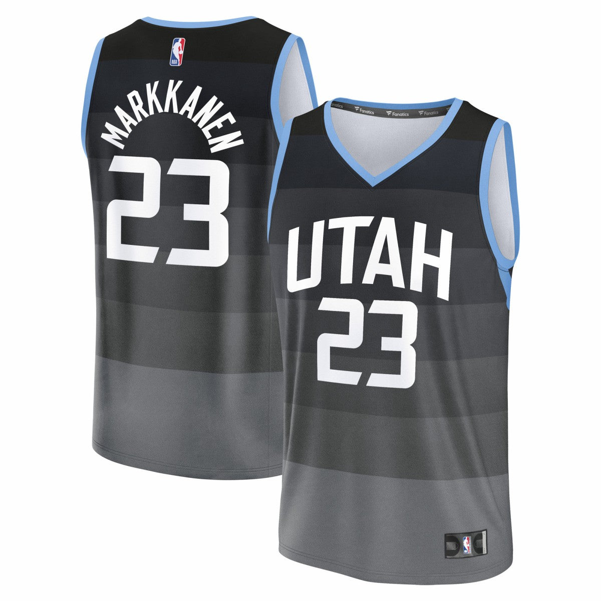 Fanatics Lauri Markkanen Utah Jazz 2025/26 City Edition Fast Break Jersey Black