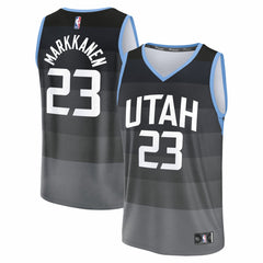 Fanatics Lauri Markkanen Utah Jazz 2025/26 City Edition Fast Break Jersey Black