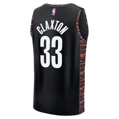 Fanatics Nic Claxton Brooklyn Nets 2025/26 City Edition Fast Break Jersey Black