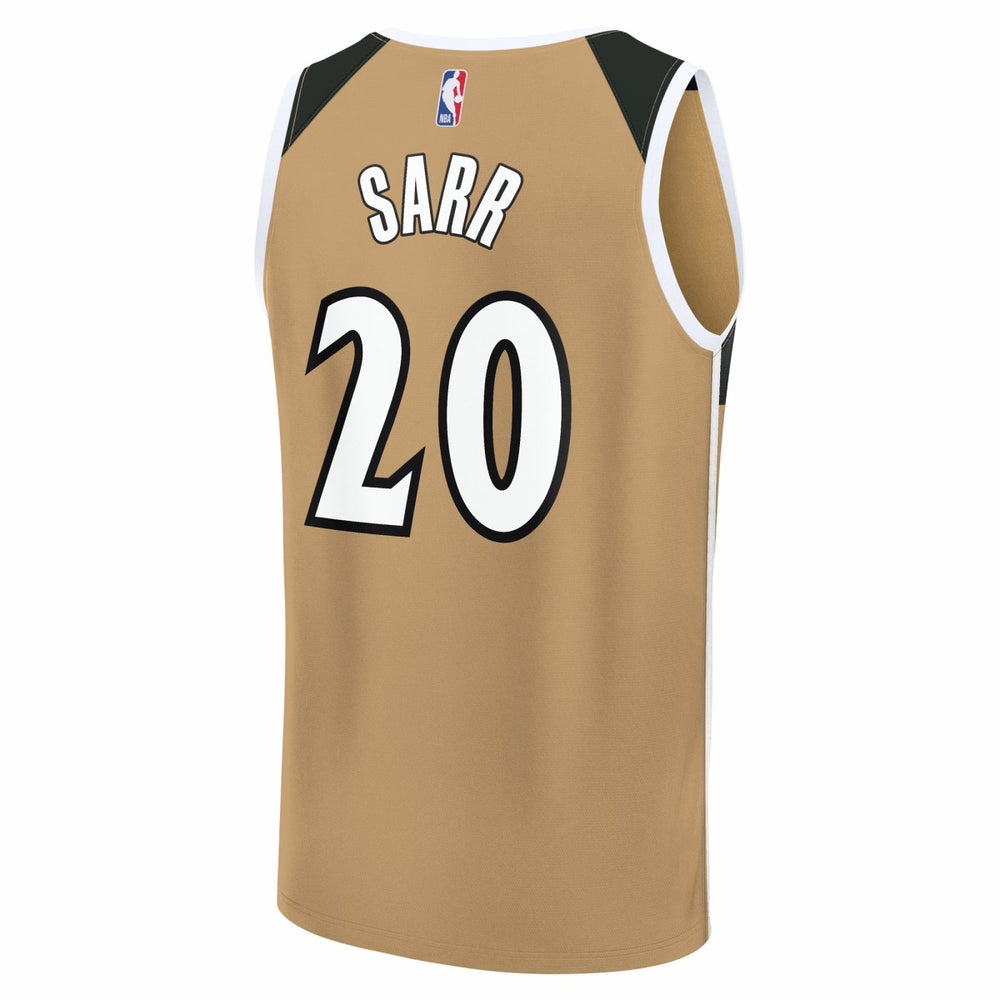 Fanatics Alex Sarr Washington Wizards 2025/26 City Edition Fast Break Jersey Gold