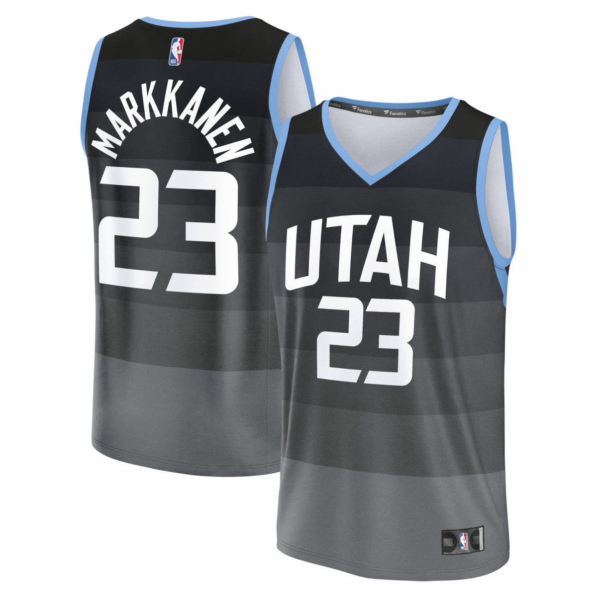 Fanatics Lauri Markkanen Utah Jazz Youth 2025/26 City Edition Fastbreak Jersey Black