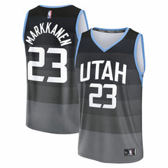 Fanatics Lauri Markkanen Utah Jazz Youth 2025/26 City Edition Fastbreak Jersey Black