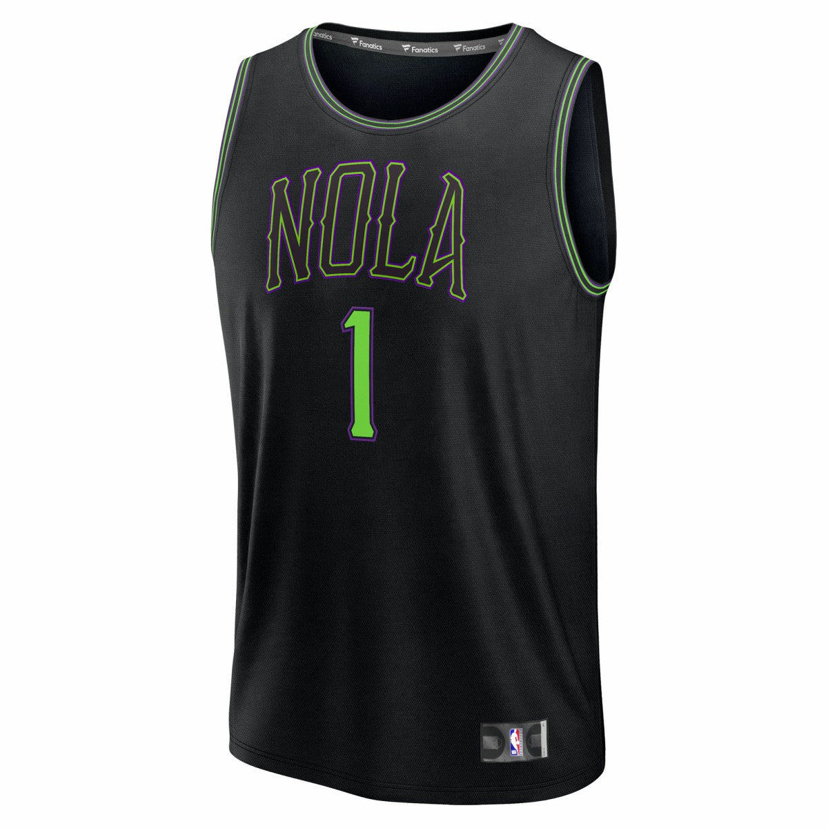 Fanatics Zion Williamson New Orleans Pelicans Youth 2025/26 City Edition Fastbreak Jersey Black