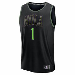 Fanatics Zion Williamson New Orleans Pelicans Youth 2025/26 City Edition Fastbreak Jersey Black