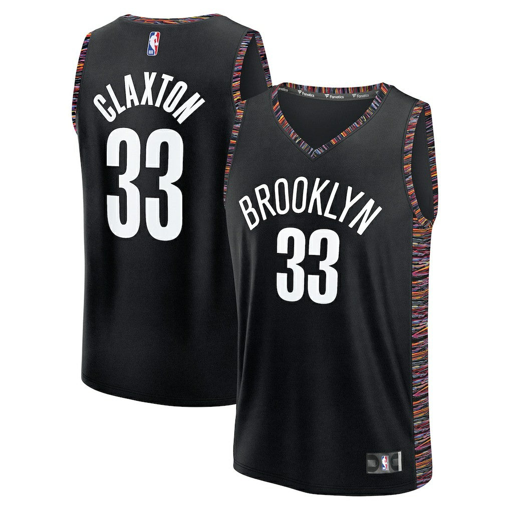Fanatics Nic Claxton Brooklyn Nets Youth 2025/26 City Edition Fastbreak Jersey Black
