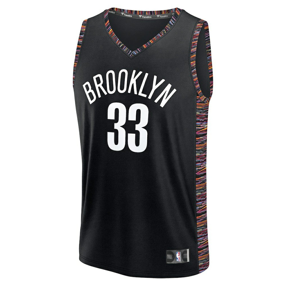 Fanatics Nic Claxton Brooklyn Nets Youth 2025/26 City Edition Fastbreak Jersey Black