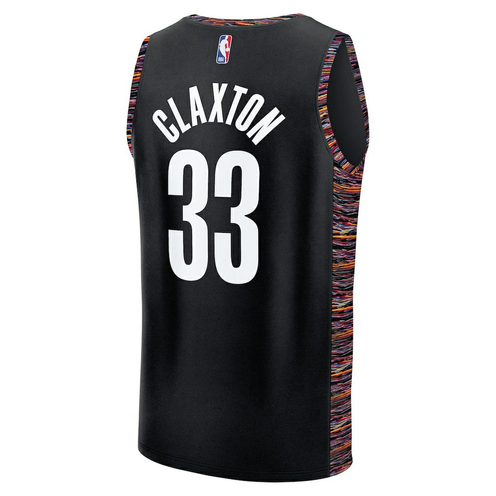 Fanatics Nic Claxton Brooklyn Nets Youth 2025/26 City Edition Fastbreak Jersey Black