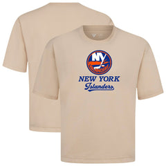 New York Islanders Levelwear Team Surge Luxe Signature Knit T-Shirt - Khaki | NHL near me