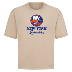 New York Islanders Levelwear Team Surge Luxe Signature Knit T-Shirt - Khaki | NHL near me
