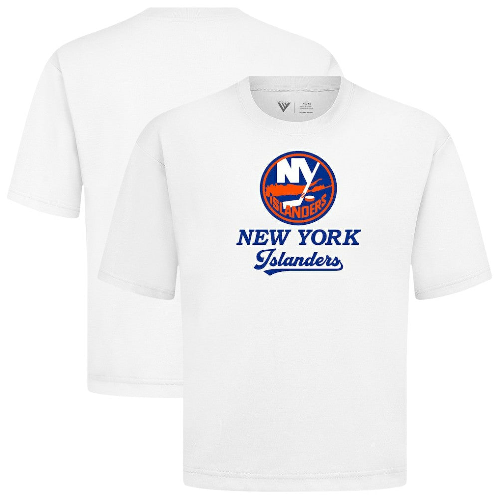 New York Islanders Levelwear Team Surge Luxe Signature Knit T-Shirt - White | NHL online