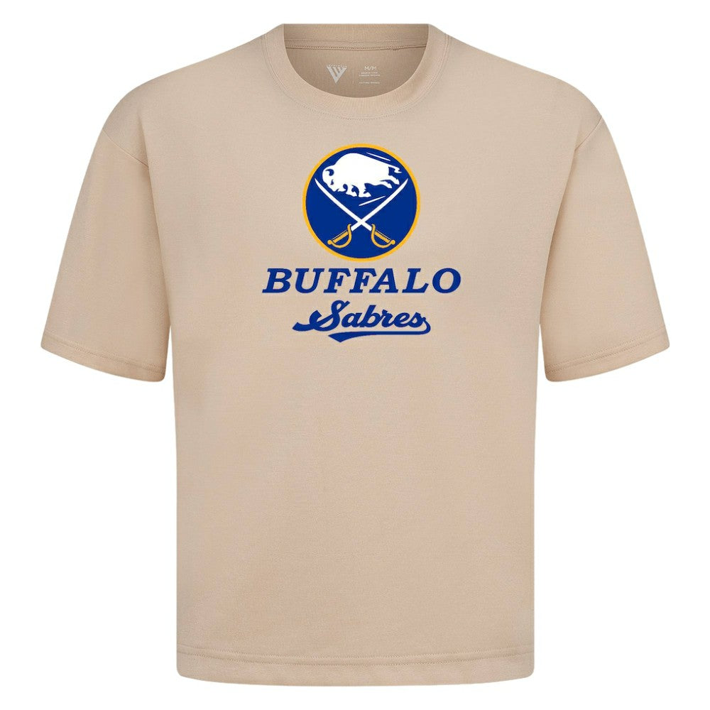 Buffalo Sabres Levelwear Team Surge Luxe Signature Knit T-Shirt - Khaki | NHL near me