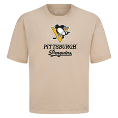 Pittsburgh Penguins Levelwear Team Surge Luxe Signature Knit T-Shirt - Khaki | NHL sale