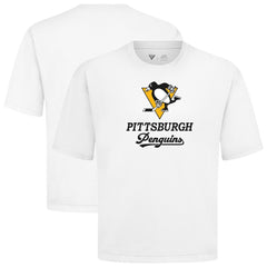 Pittsburgh Penguins Levelwear Team Surge Luxe Signature Knit T-Shirt - White | NHL on sale