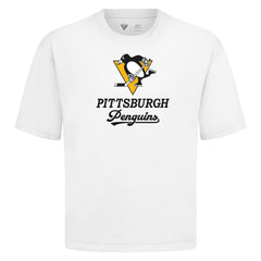 Pittsburgh Penguins Levelwear Team Surge Luxe Signature Knit T-Shirt - White | NHL on sale