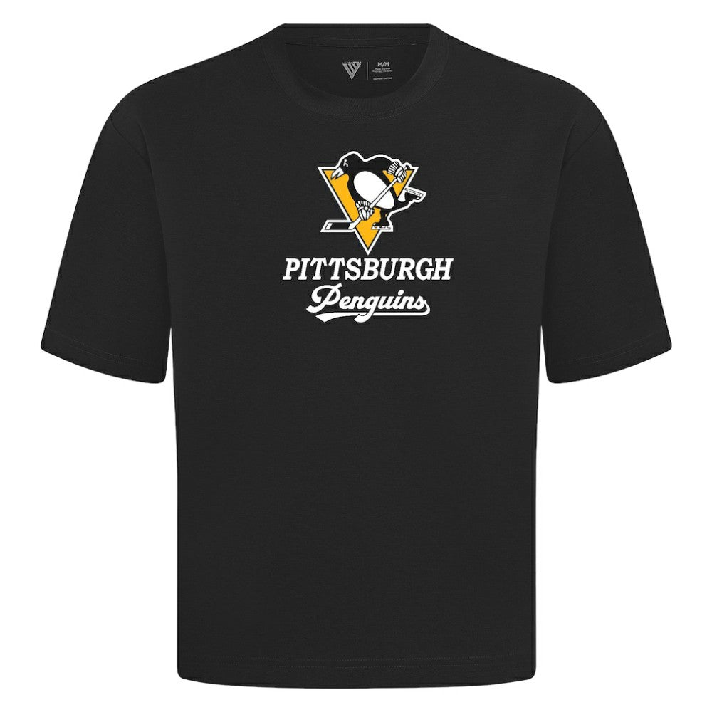 Pittsburgh Penguins Levelwear Team Surge Luxe Signature Knit T-Shirt - Black | NHL sale