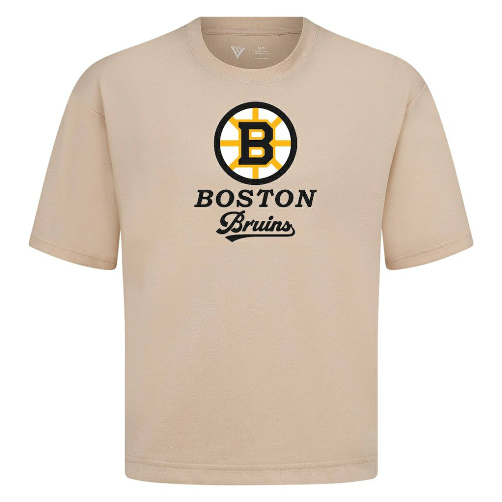 Boston Bruins Levelwear Team Surge Luxe Signature Knit T-Shirt - Khaki | NHL near me