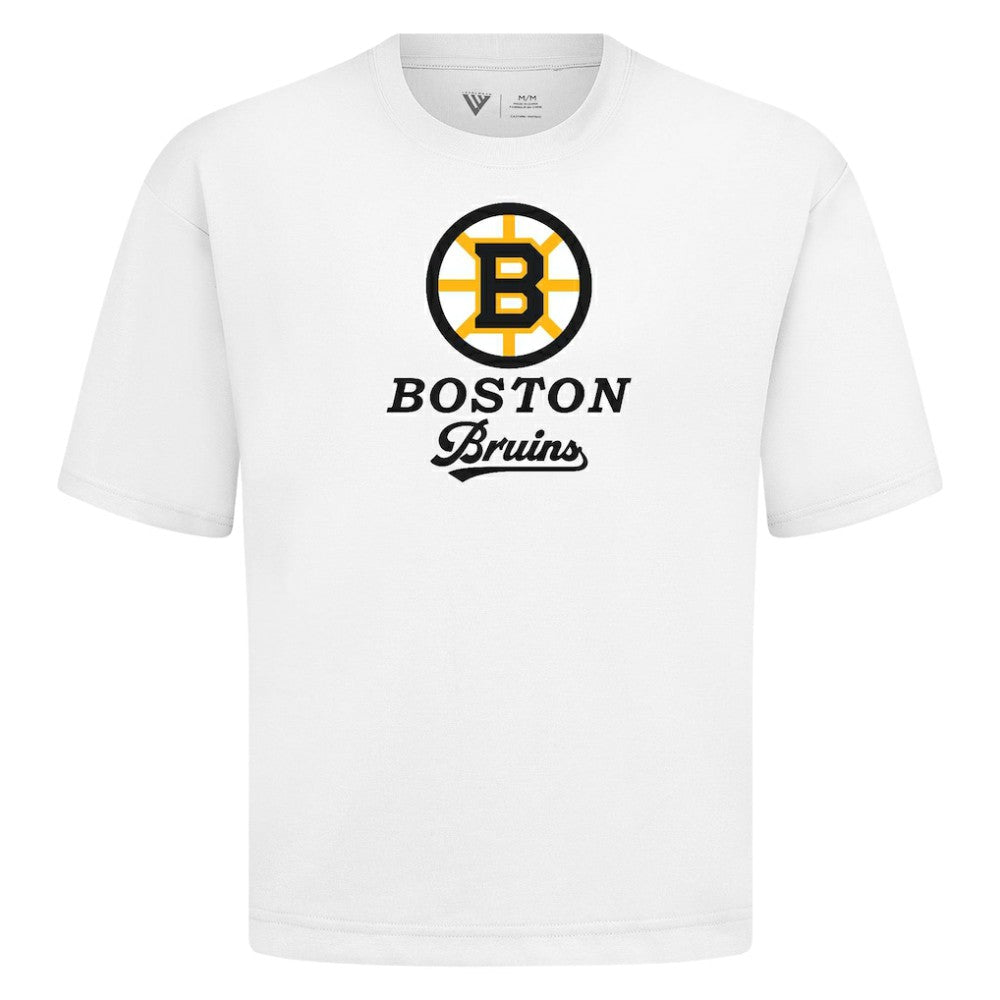Boston Bruins Levelwear Team Surge Luxe Signature Knit T-Shirt - White | NHL online