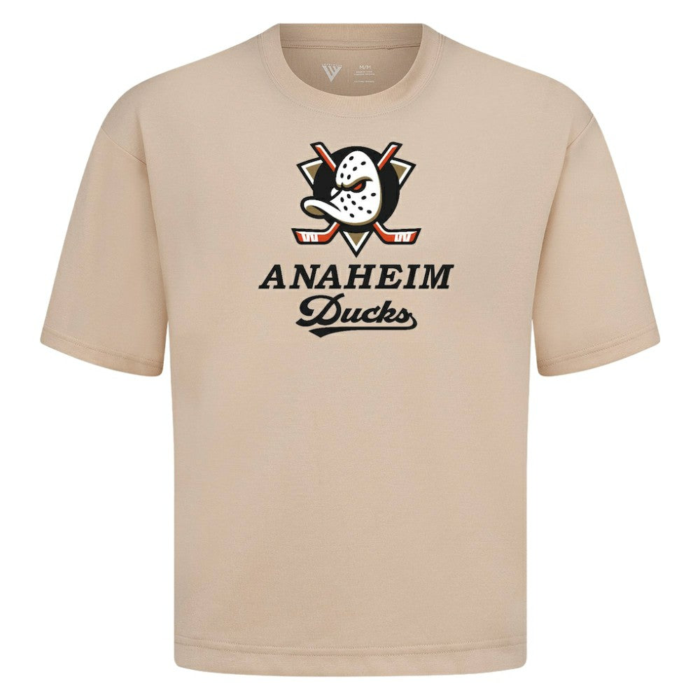 Anaheim Ducks Levelwear Team Surge Luxe Signature Knit T-Shirt - Khaki | NHL discount