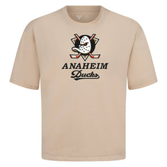 Anaheim Ducks Levelwear Team Surge Luxe Signature Knit T-Shirt - Khaki | NHL discount
