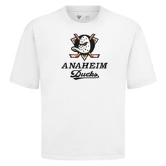 Anaheim Ducks Levelwear Team Surge Luxe Signature Knit T-Shirt - White | NHL online