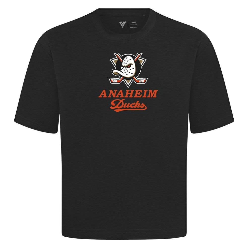 Anaheim Ducks Levelwear Team Surge Luxe Signature Knit T-Shirt - Black | NHL discount